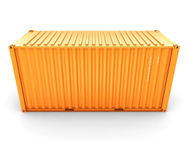 Isolierter Frachtcontainer — Stockfoto