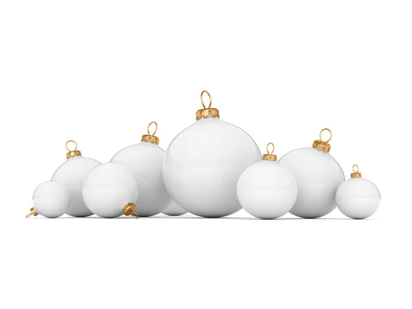 Bola de Natal branco — Fotografia de Stock