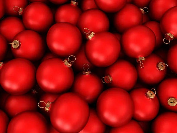 Rote Weihnachtskugel — Stockfoto