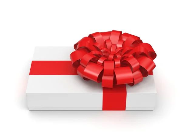 Caja de regalo blanca —  Fotos de Stock
