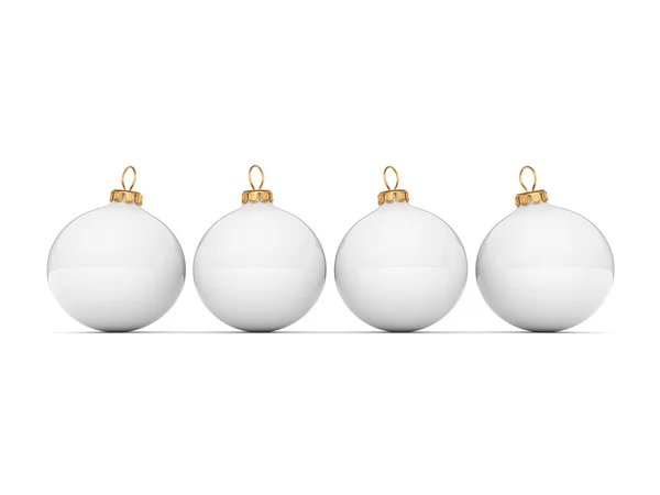 Bola de Natal branco — Fotografia de Stock