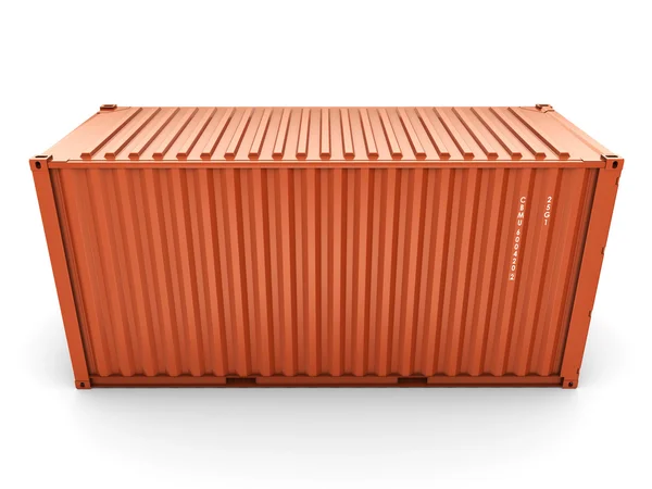 Изолированный грузовой контейнер — стоковое фото