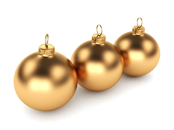 Gold-Weihnachtskugel — Stockfoto