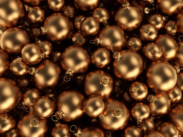 Gold Christmas ball — Stock Photo, Image