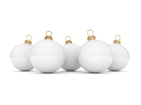 Bola de Natal branco — Fotografia de Stock