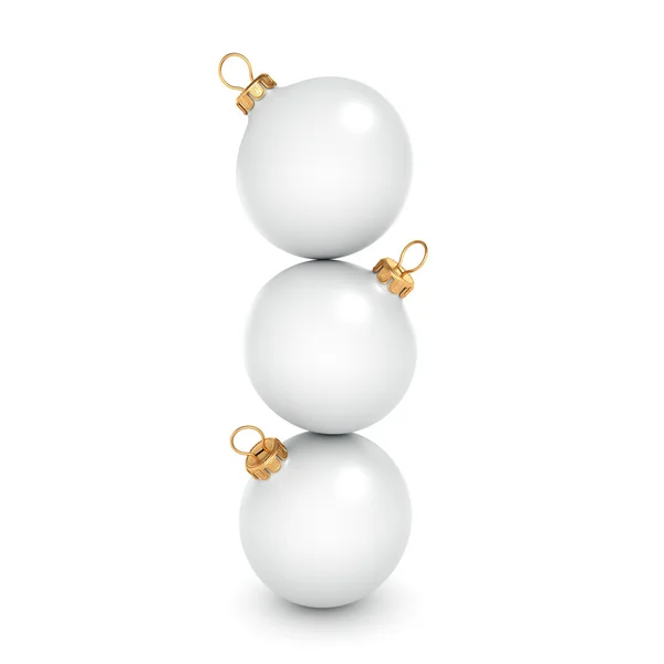 White Christmas ball Royalty Free Stock Images