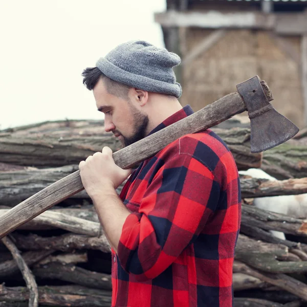 Hipster adam — Stok fotoğraf