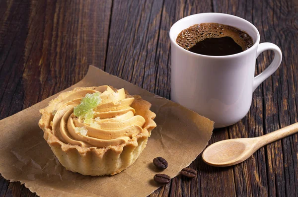 Coffee cup and cake — Stock Photo, Image