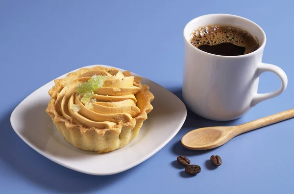 Tasse de café et gâteau — Photo