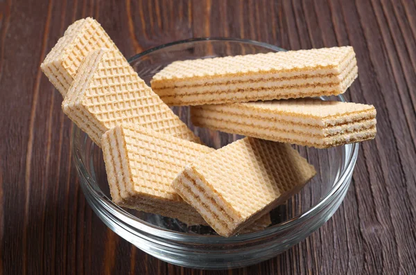 Wafers in bowl — Stock Photo, Image