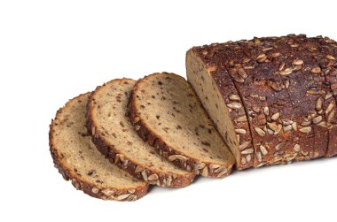 Tohumları ile dilimlenmiş ekmek 