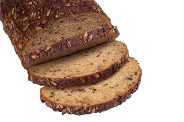 Tohumları ile dilimlenmiş ekmek 