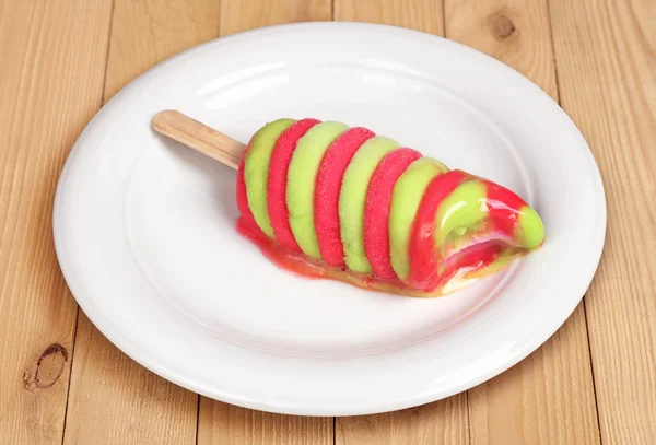 Gelado de frutas colorido derretido — Fotografia de Stock