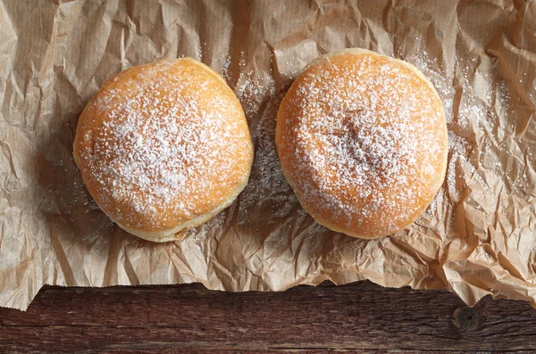 Doughnut with icing sugar — Stock Photo, Image