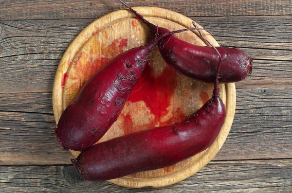 Lange rode beetroots — Stockfoto