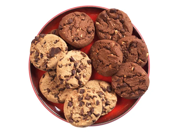 Galletas con chocolate y nueces — Foto de Stock