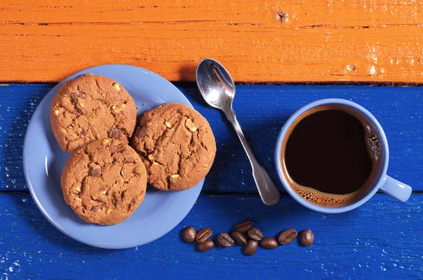 Galletas con café — Foto de Stock