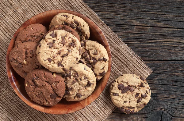 Cookies in bowl — Stock Photo, Image