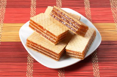 Gofret turuncu katmanları ile