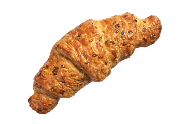 Croissant med sesamfrön羊角面包与芝麻籽 — Stockfoto