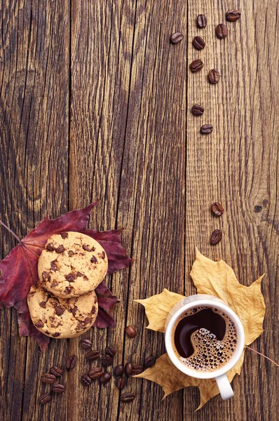Café aux cookies au chocolat — Photo