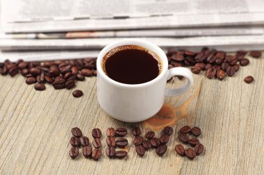 kahve, gazete ve word Haberler