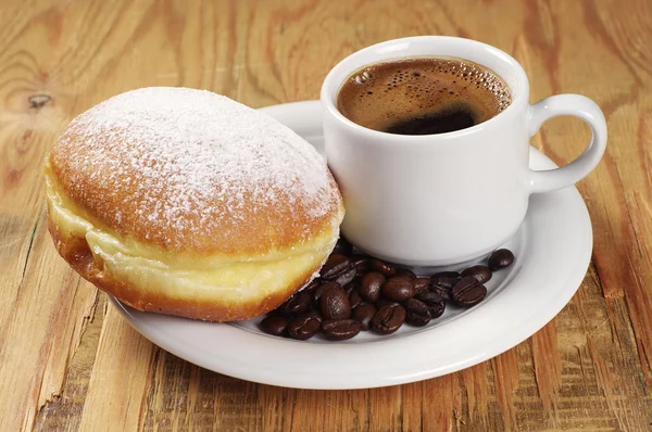 Donut and coffee — Stock Photo, Image