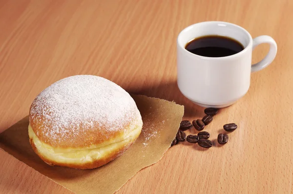 Café y Donut — Foto de Stock