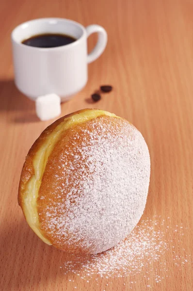 Donut com café — Fotografia de Stock