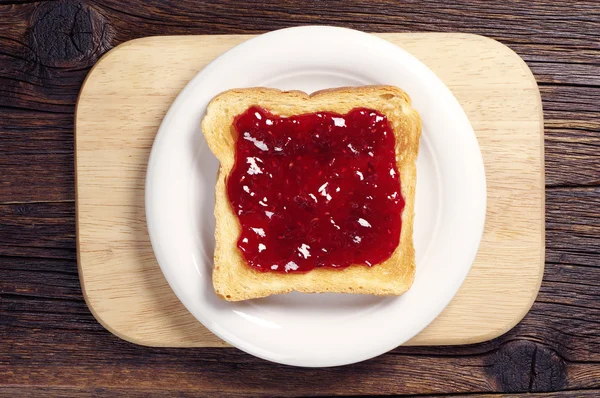 Toast bread with jam — Stock Photo, Image