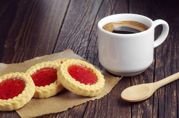 Koffie en koekjes — Stockfoto