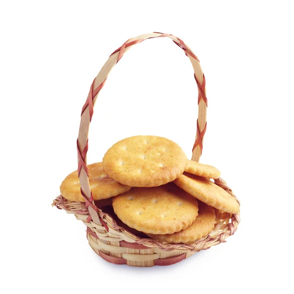 Biscuits au biscuit dans le panier — Photo