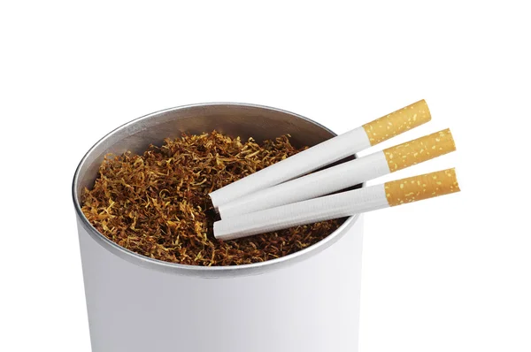 Tabacco e sigaretta — Foto Stock