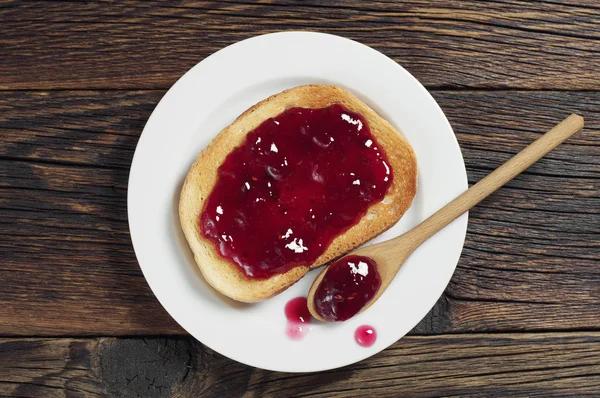 Pan frito con mermelada — Foto de Stock