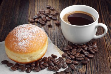 Berliner donuts kahve ile