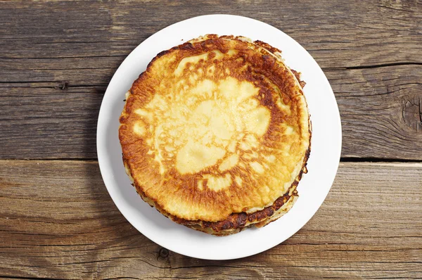 Färsk stekt pannkakor — Stockfoto