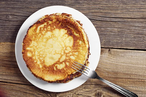 Fresh fried pancakes — Stock Photo, Image