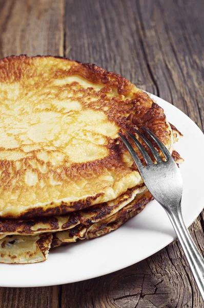 Fresh fried pancakes — Stock Photo, Image