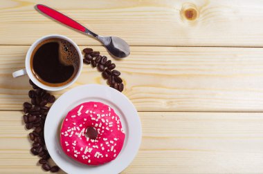 Tatlı çörek ile kahve