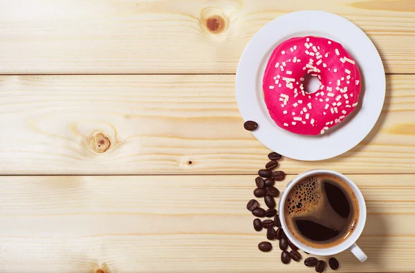 Çörek ve kahve ile arka plan