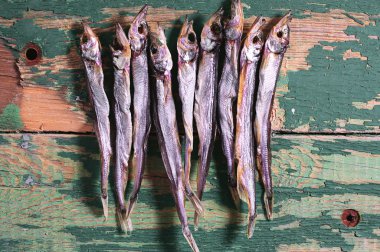 Tuzlu capelin kurutulmuş