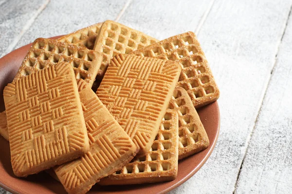 Plaat met cookies — Stockfoto