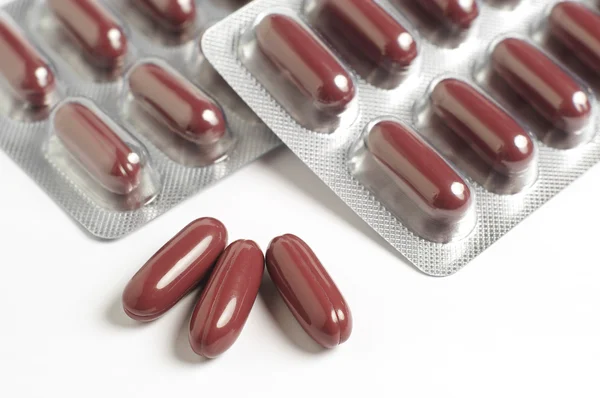 Medische capsules close-up — Stockfoto