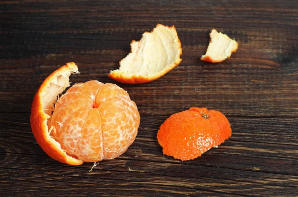Tangerine บนโต๊ะ — ภาพถ่ายสต็อก