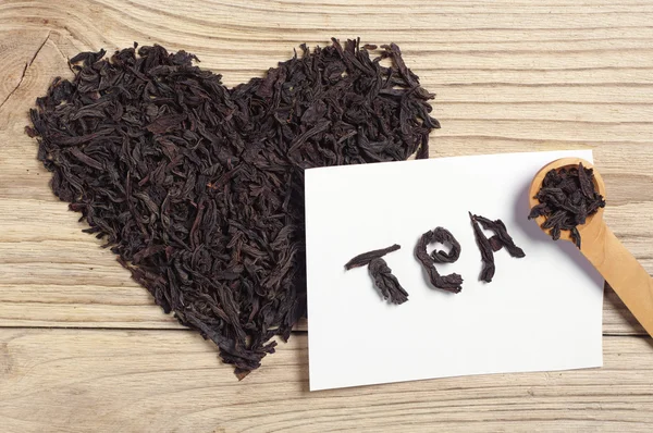 Dried black tea — Stock Photo, Image