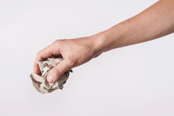 Hand holding paper — Stock Photo, Image