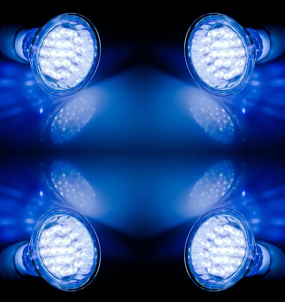 Beams of led lamps — Stock Photo, Image