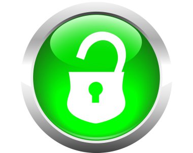 Web için açılan Kilit düğmesi.