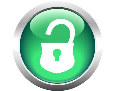 Web için açılan Kilit düğmesi.