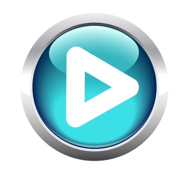 Üçgen Oynat düğmesini web için.